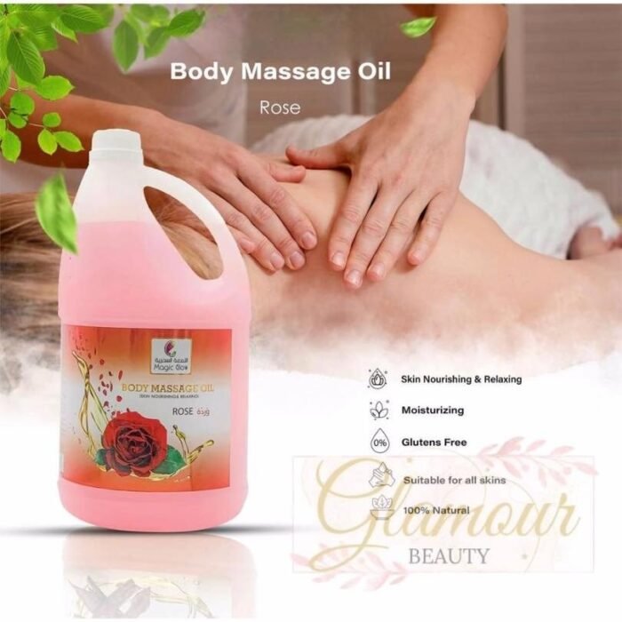 Magic Glow Body Massage Oil 3.78L Different Flavor