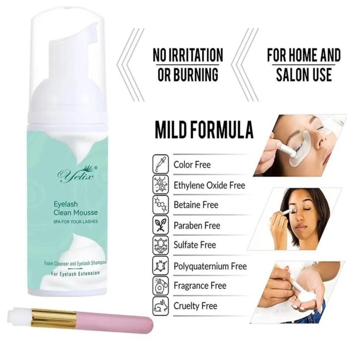 YELIX EYELASH CLEAN MOUSSE - Image 2