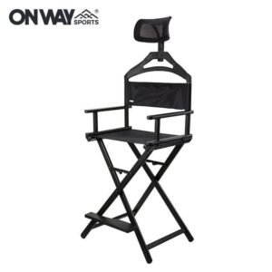 Make Up Chair w/Back Head Rest (55x42x116cm) Black