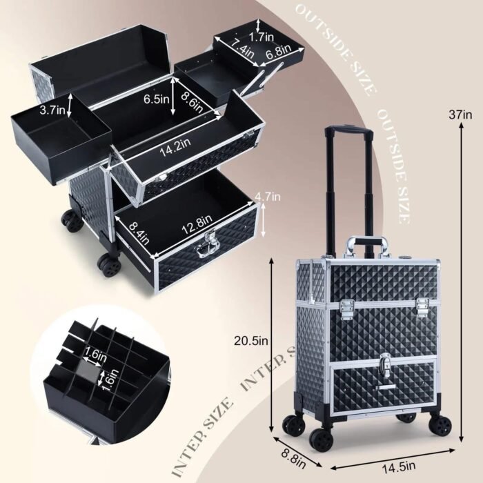Home Service Trolley Aluminum Frame - Image 3