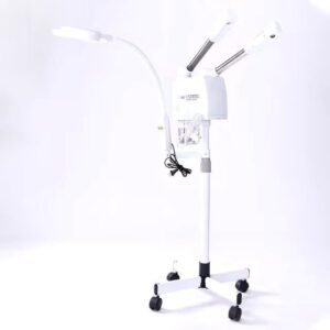 3 In 1 Facial Steamer, Hot and Cold Steam with 8X LED Magnifying Lamp, Open Pores, Reduce Blackheads, Pore Deep Cleaning, for Home Beauty Salon Spa