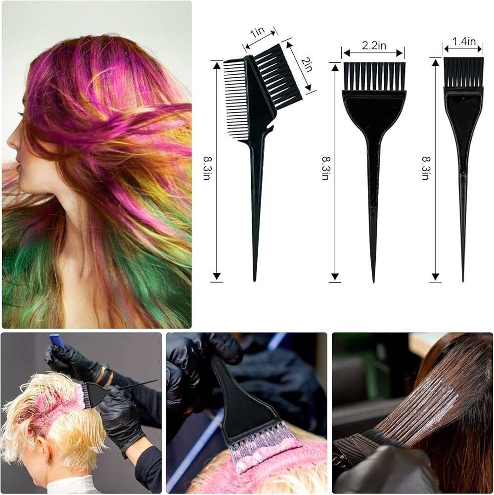 Hair Coloring Bowl and Brush Set 10pcs - Image 2