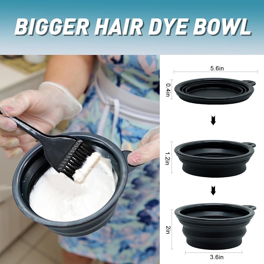 Hair Coloring Bowl and Brush Set 10pcs - Image 4